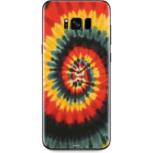 Liquid Blue Tie Dye - Rasta Spiral Galaxy S8 Skin