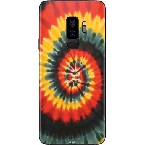 Liquid Blue Tie Dye - Rasta Spiral Galaxy S9 Plus Skin