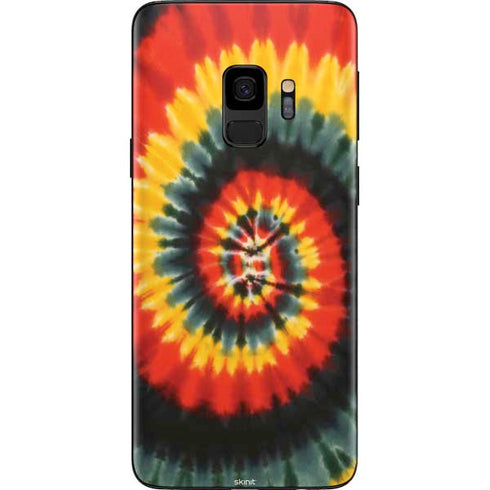Liquid Blue Tie Dye - Rasta Spiral Galaxy S9 Skin