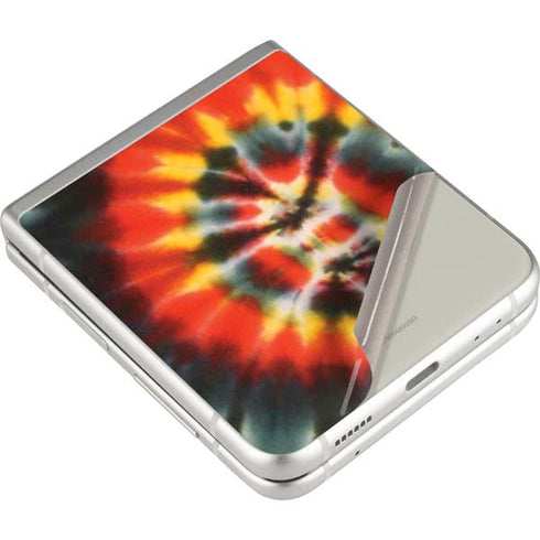 Liquid Blue Tie Dye - Rasta Spiral Galaxy Z Flip3 5G Skin