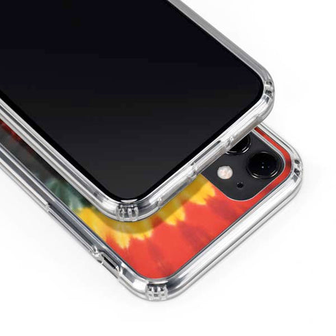 Liquid Blue Tie Dye - Rasta Spiral iPhone 11 Clear Case