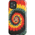 Liquid Blue Tie Dye - Rasta Spiral iPhone 11 Impact Case