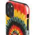 Liquid Blue Tie Dye - Rasta Spiral iPhone 11 Pro Max Impact Case