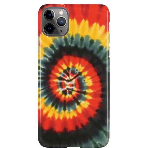 Liquid Blue Tie Dye - Rasta Spiral iPhone 11 Pro Max Lite Case