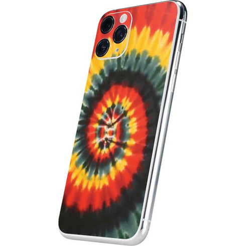 Liquid Blue Tie Dye - Rasta Spiral iPhone 11 Pro Skin