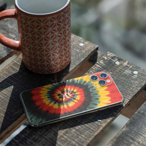 Liquid Blue Tie Dye - Rasta Spiral iPhone 11 Pro Skin