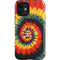 Liquid Blue Tie Dye - Rasta Spiral iPhone 12 Mini Impact Case