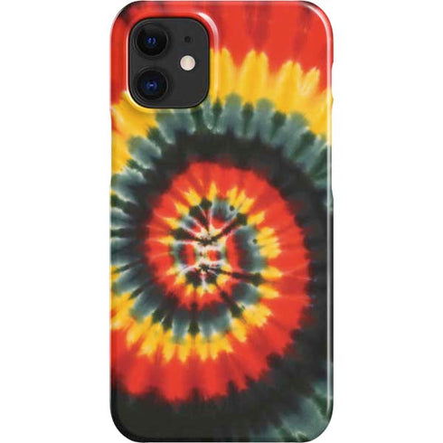 Liquid Blue Tie Dye - Rasta Spiral iPhone 12 Mini Lite Case