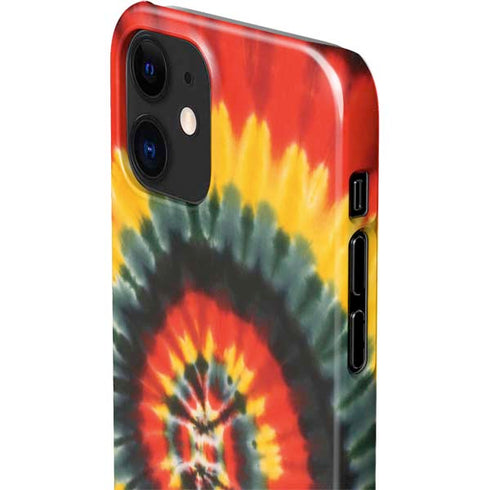 Liquid Blue Tie Dye - Rasta Spiral iPhone 12 Mini Lite Case