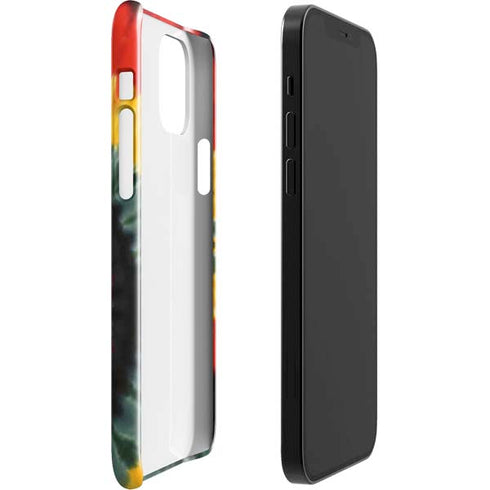 Liquid Blue Tie Dye - Rasta Spiral iPhone 12 Mini Lite Case