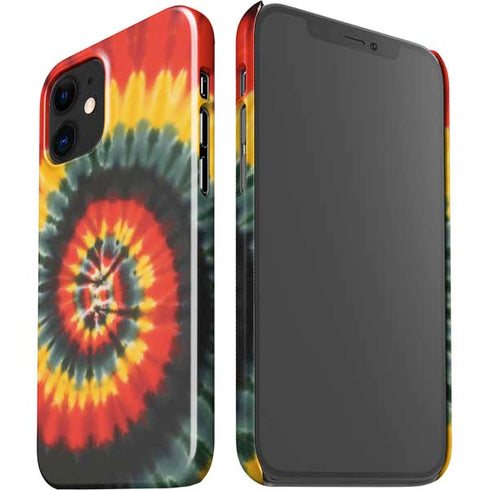 Liquid Blue Tie Dye - Rasta Spiral iPhone 12 Mini Lite Case