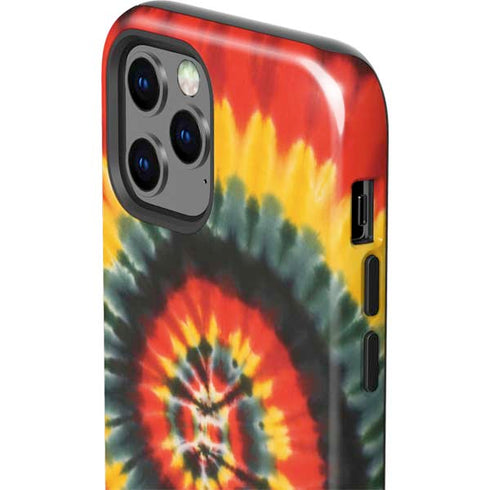 Liquid Blue Tie Dye - Rasta Spiral iPhone 12 Pro Impact Case