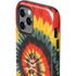 Liquid Blue Tie Dye - Rasta Spiral iPhone 12 Pro Impact Case