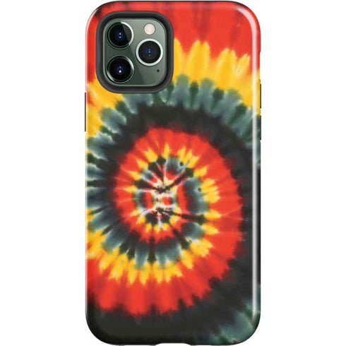 Liquid Blue Tie Dye - Rasta Spiral iPhone 12 Pro Max Impact Case