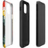 Liquid Blue Tie Dye - Rasta Spiral iPhone 12 Pro Max Impact Case