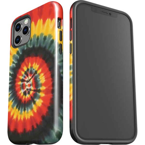 Liquid Blue Tie Dye - Rasta Spiral iPhone 12 Pro Max Impact Case