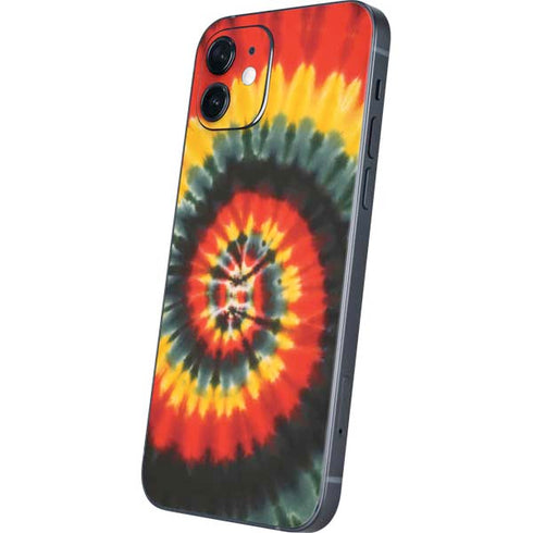 Liquid Blue Tie Dye - Rasta Spiral iPhone 12 Skin