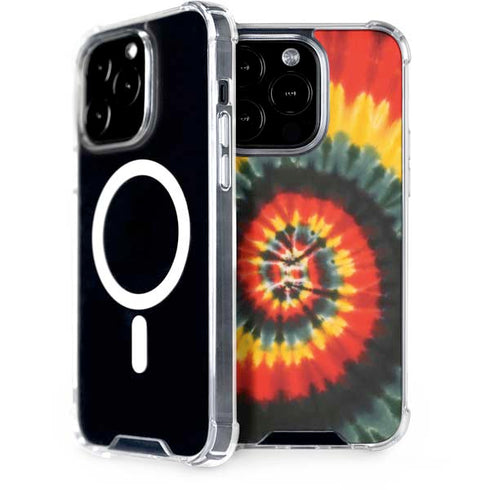 Liquid Blue Tie Dye - Rasta Spiral iPhone 13 Pro MagSafe Case