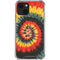 Liquid Blue Tie Dye - Rasta Spiral iPhone 14 Clear Case