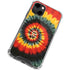 Liquid Blue Tie Dye - Rasta Spiral iPhone 14 Clear Case