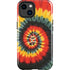 Liquid Blue Tie Dye - Rasta Spiral iPhone 14 Plus Impact Case