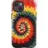 Liquid Blue Tie Dye - Rasta Spiral iPhone 14 Impact Case