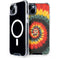 Liquid Blue Tie Dye - Rasta Spiral iPhone 15 Plus MagSafe Case