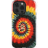 Liquid Blue Tie Dye - Rasta Spiral iPhone 14 Pro Impact Case