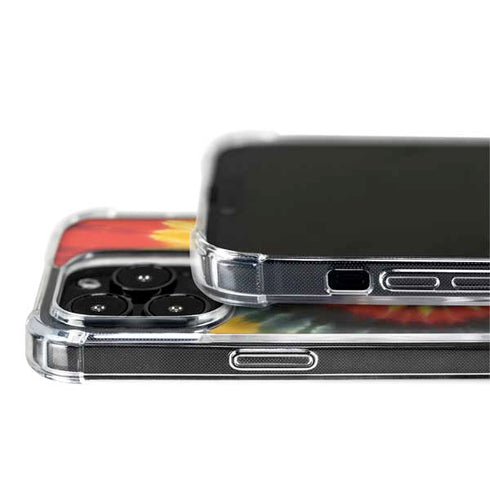 Liquid Blue Tie Dye - Rasta Spiral iPhone 15 Pro MagSafe Case