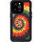 Liquid Blue Tie Dye - Rasta Spiral iPhone 14 Pro Waterproof Case
