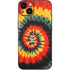 Liquid Blue Tie Dye - Rasta Spiral iPhone 14 Skin