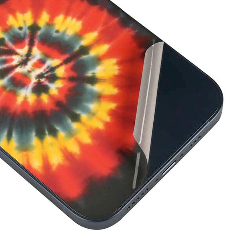 Liquid Blue Tie Dye - Rasta Spiral iPhone 14 Skin