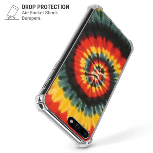 Liquid Blue Tie Dye - Rasta Spiral iPhone 7/8 Plus Clear Case