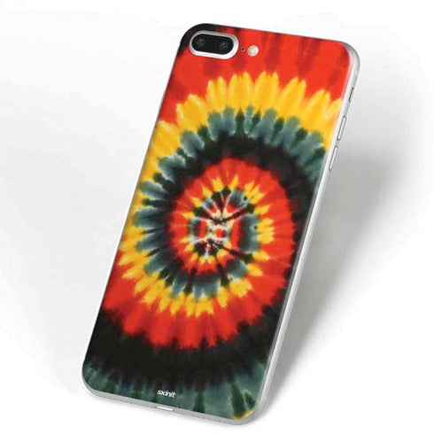 Liquid Blue Tie Dye - Rasta Spiral iPhone 7 Plus Skin