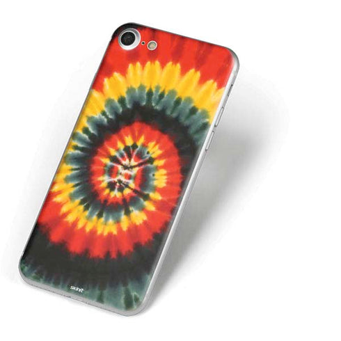 Liquid Blue Tie Dye - Rasta Spiral iPhone 7 Skin