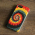 Liquid Blue Tie Dye - Rasta Spiral iPhone 8 Pro Case