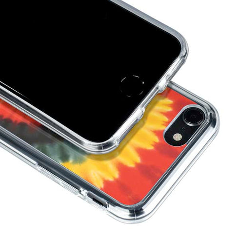 Liquid Blue Tie Dye - Rasta Spiral iPhone SE (2nd & 3rd Gen) Clear Case