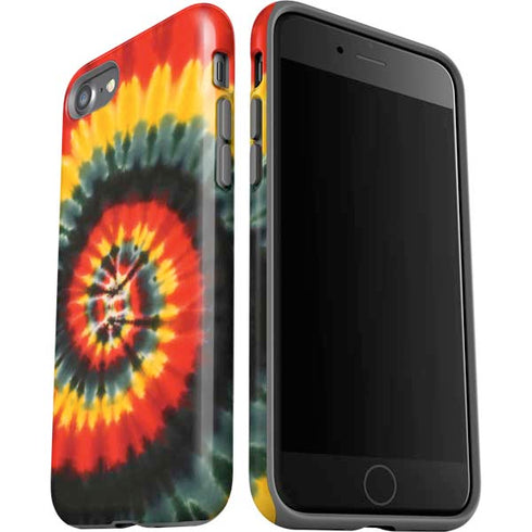 Liquid Blue Tie Dye - Rasta Spiral iPhone SE (2nd & 3rd Gen) Pro Case