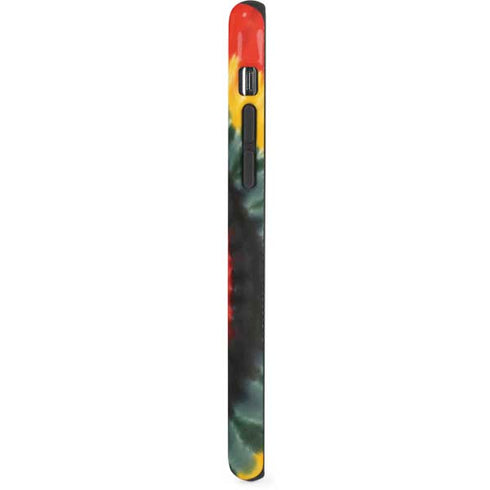 Liquid Blue Tie Dye - Rasta Spiral iPhone X Pro Case
