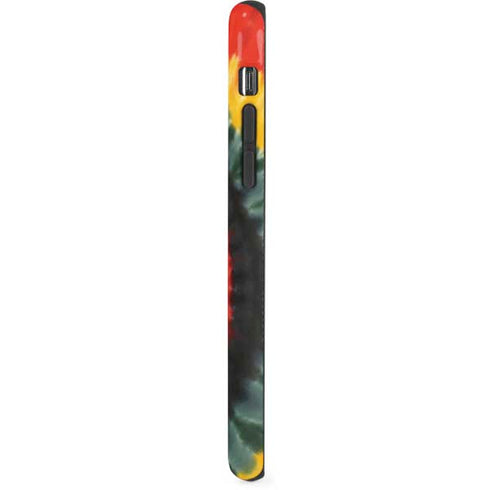Liquid Blue Tie Dye - Rasta Spiral iPhone XR Pro Case