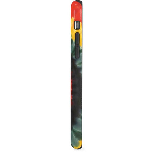 Liquid Blue Tie Dye - Rasta Spiral iPhone XS Pro Case