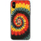 Liquid Blue Tie Dye - Rasta Spiral iPhone XS Skin