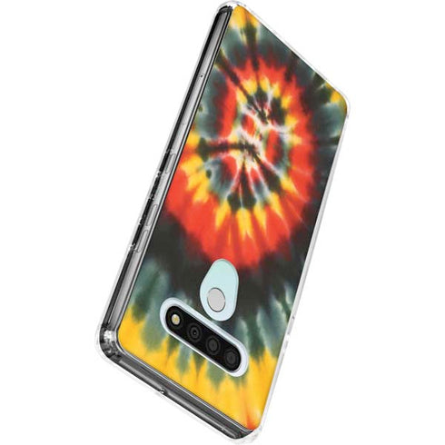 Liquid Blue Tie Dye - Rasta Spiral LG Stylo 6 Clear Case