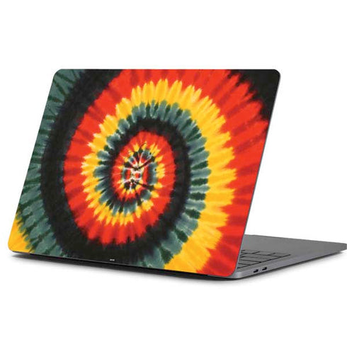 Liquid Blue Tie Dye - Rasta Spiral Apple MacBook Pro 13-inch Skin