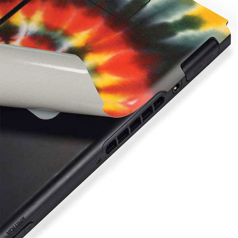 Liquid Blue Tie Dye - Rasta Spiral Nintendo Switch Bundle Skin