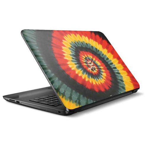 Liquid Blue Tie Dye - Rasta Spiral HP Notebook Skin
