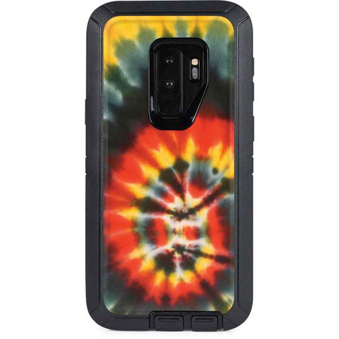 Liquid Blue Tie Dye - Rasta Spiral Otterbox Defender Galaxy Skin