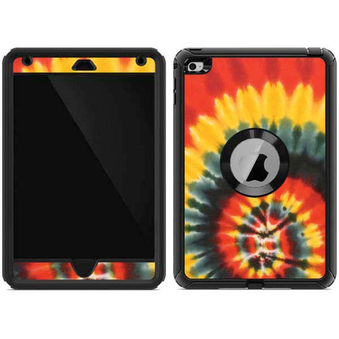 Liquid Blue Tie Dye - Rasta Spiral Otterbox Defender iPad Skin
