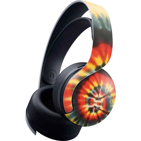 Liquid Blue Tie Dye - Rasta Spiral PULSE 3D Wireless Headset for PS5 Skin