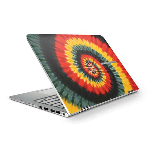 Liquid Blue Tie Dye - Rasta Spiral HP Spectre Skin